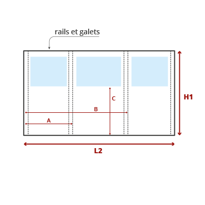 Schéma façade pergola